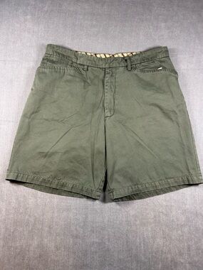 Levi's Silver Tab Olive Green Flat-Front Men's Shorts Size 36
